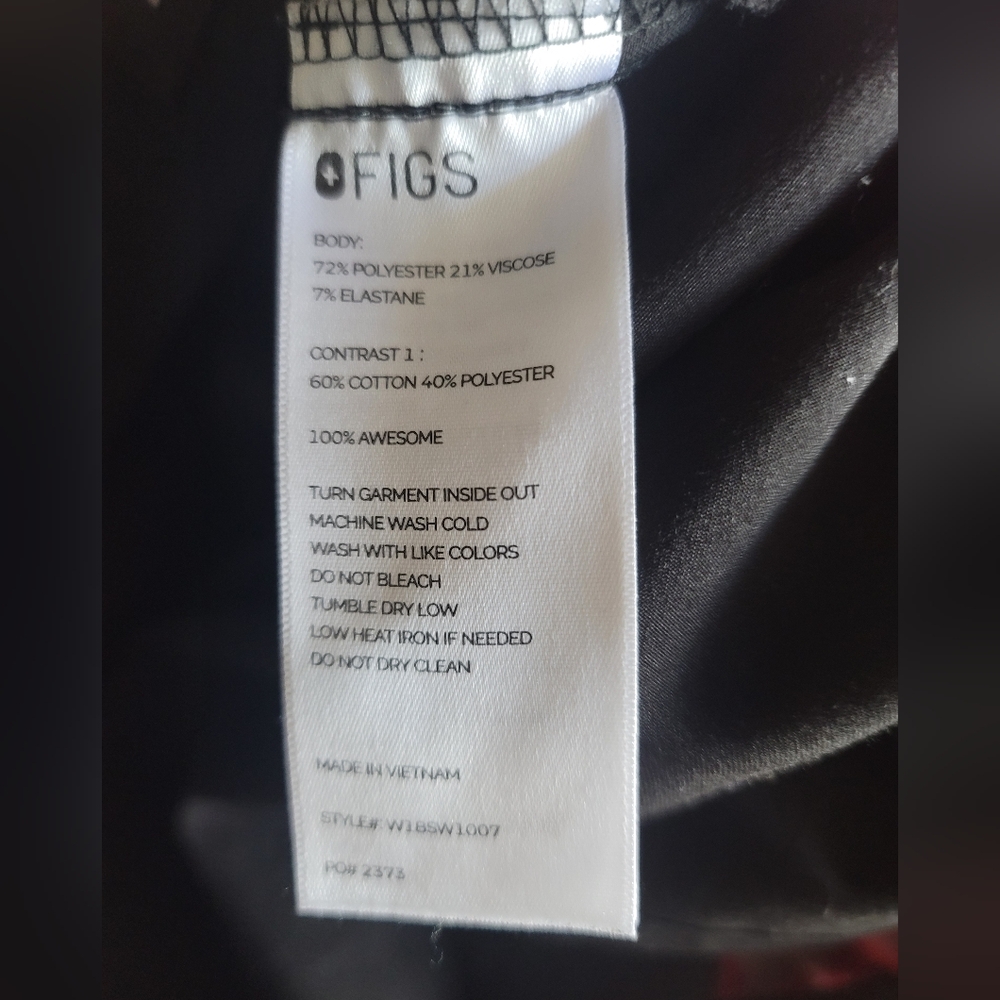 Figs Technical Collection Black Jacket, Size Xs - image 7